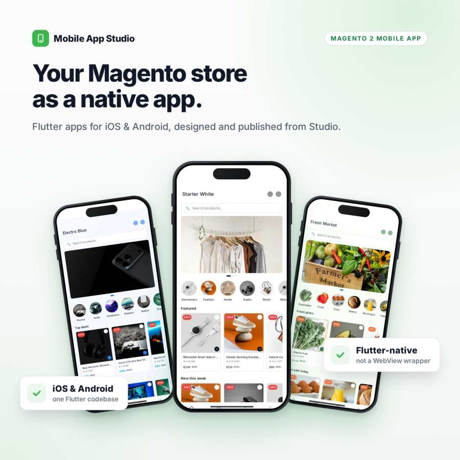 Mobile App Studio — Magento Mobile Solution