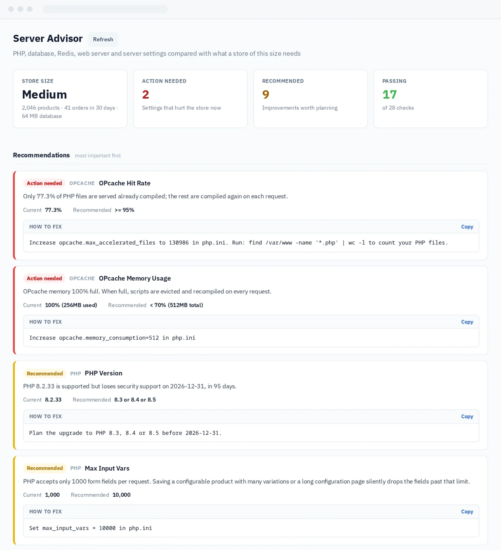 MageMonitor Server Advisor